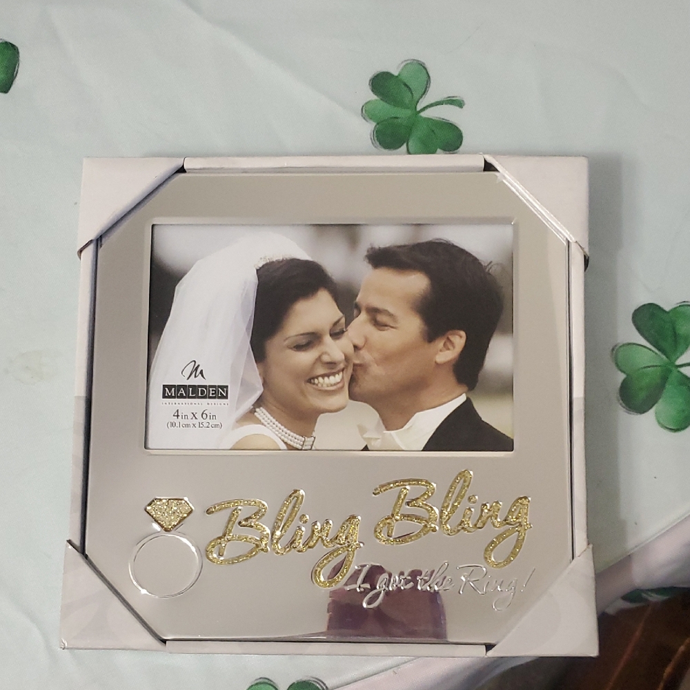 Malden Bling Bling Silver and Gold Frame 4X6